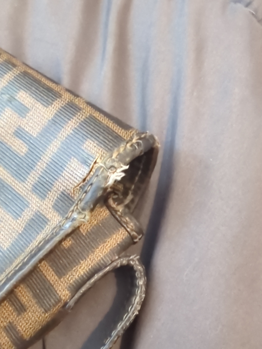 Authentic Fendi Black/Brown Zucca Crossbody Shoulder Bag - Picture 9 of 12